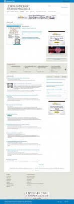 User account | Cleveland Clinic Journal of Medicine User account | Cleveland Clinic Journal of Medicine