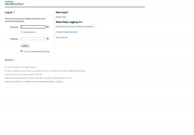 User Guide - Login to Fidelity NetBenefits User Guide - Login to Fidelity NetBenefits