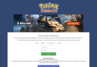 Pokemon Crater - Battle Arena - Online Pokemon MMORPG ... Pokemon Crater - Battle Arena - Online Pokemon MMORPG ...