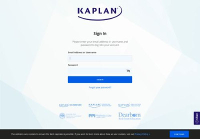 Kaplan: Login Kaplan: Login