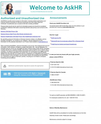 AskHRWeb - Siemens AskHRWeb - Siemens