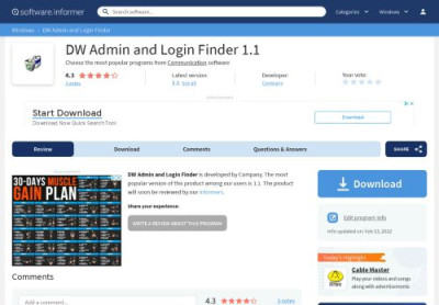 DW Admin and Login Finder Download DW Admin and Login Finder Download
