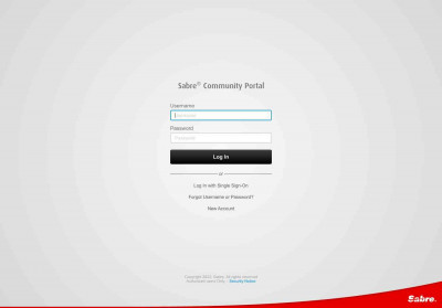 New Account Registration - Sabre ® Community Portal New Account Registration - Sabre ® Community Portal