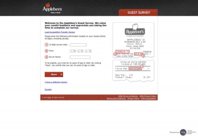 Applebee's Guest Survey - Welcome Applebee's Guest Survey - Welcome