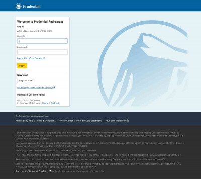 Prudential Retirement: Login Prudential Retirement: Login