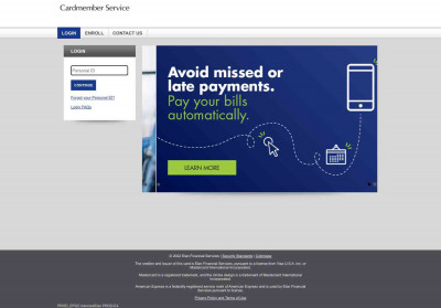 Credit Card Login Credit Card Login