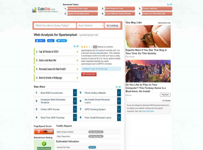 Spartanpixel Web Analysis - Spartanpixel.net - CuteStat.com Spartanpixel Web Analysis - Spartanpixel.net - CuteStat.com