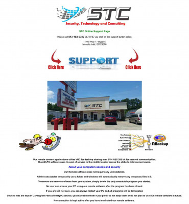STC Online Support Page STC Online Support Page
