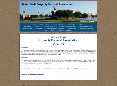 Welcome to White Bluff Resort at Lake Whitney, Texas Welcome to White Bluff Resort at Lake Whitney, Texas