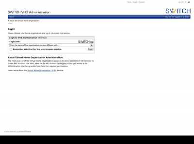 Virtual Home Organization Support - SWITCH VHO ... Virtual Home Organization Support - SWITCH VHO ...
