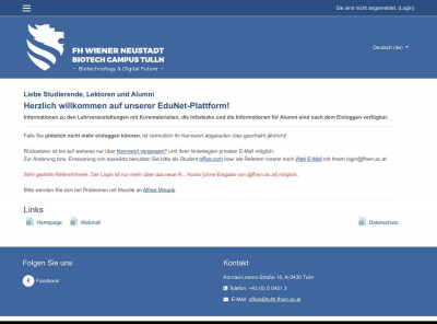 EduNet Fachhochschule Tulln EduNet Fachhochschule Tulln