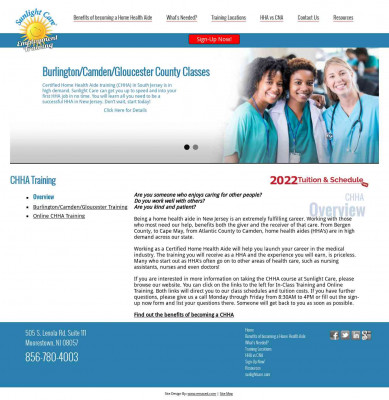 Sunlight Care - What's Needed? - CHHA Training Sunlight Care - What's Needed? - CHHA Training