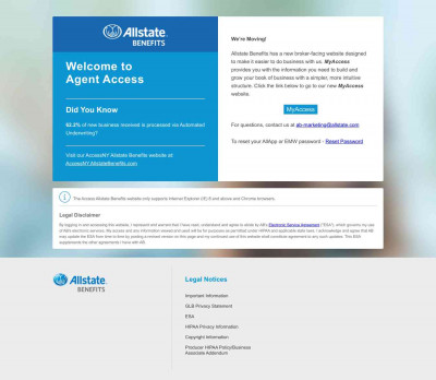 Allstate Benefits - Agent Access Allstate Benefits - Agent Access