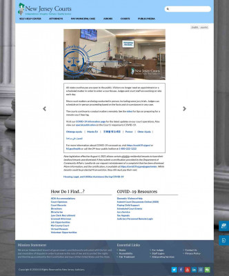 Official Website of the New Jersey Judiciary Court System Official Website of the New Jersey Judiciary Court System