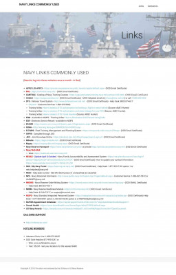 Navy Links commonly used Navy Links commonly used