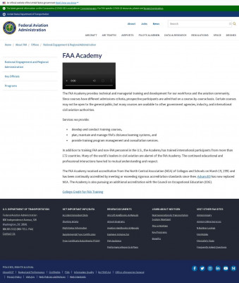 Aviation Training Network (ATN) - FAA Academy Aviation Training Network (ATN) - FAA Academy