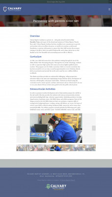 Curriculum - Calvary Baptist Academy Curriculum - Calvary Baptist Academy