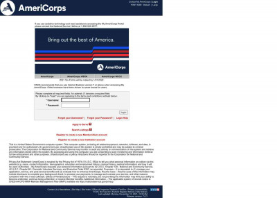 My AmeriCorps - Login My AmeriCorps - Login