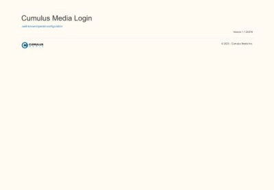 Cumulus Media Login Cumulus Media Login