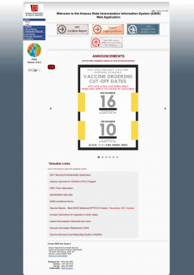 Login - asiis - Arizona Department of Health Services Login - asiis - Arizona Department of Health Services