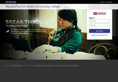 MyLabsPlus for Hinds Community College MyLabsPlus for Hinds Community College