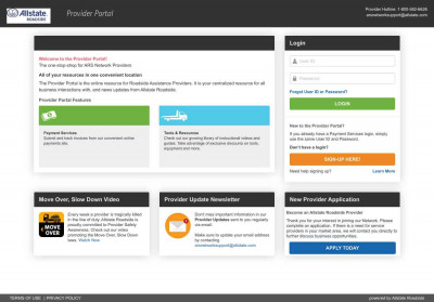 Allstate Roadside Provider Portal Allstate Roadside Provider Portal