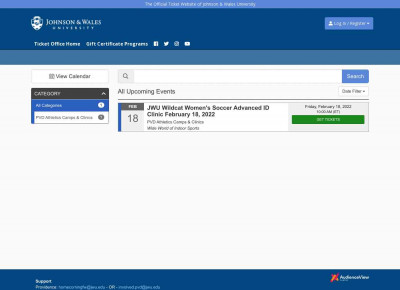 Johnson & Wales University | Ticketing - Ticket Office Home Johnson & Wales University | Ticketing - Ticket Office Home