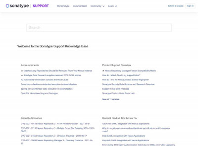 Sonatype Support Sonatype Support
