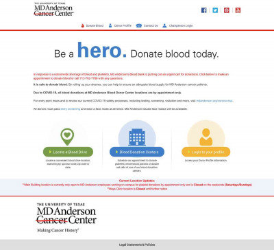 Donor Login - MD Anderson Blood Center Donor Login - MD Anderson Blood Center