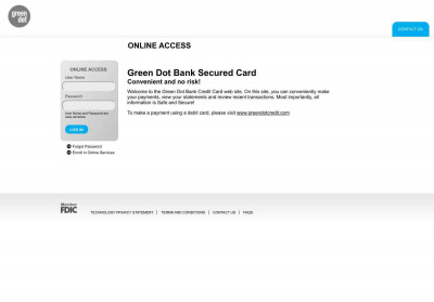 Secured Credit Card Offered By Green Dot Bank Secured Credit Card Offered By Green Dot Bank