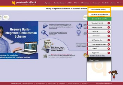 PNB E-Banking:Existing users login PNB E-Banking:Existing users login