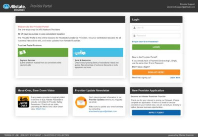 Allstate Roadside Provider Portal Allstate Roadside Provider Portal