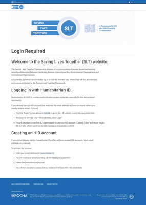 Saving Lives Together - OCHA Saving Lives Together - OCHA