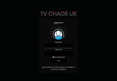TV Chaos UK: Login TV Chaos UK: Login
