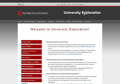 ACADEMIC ADVISING SYLLABUS - University Exploration ACADEMIC ADVISING SYLLABUS - University Exploration