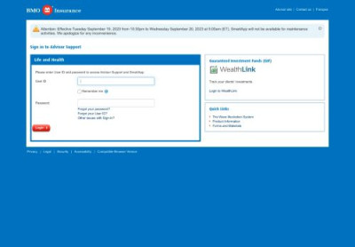 Advisor Support - Login - BMO Insurance Advisor Support - Login - BMO Insurance