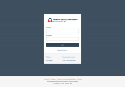 American National Bank of Texas: Unsupported Browser American National Bank of Texas: Unsupported Browser