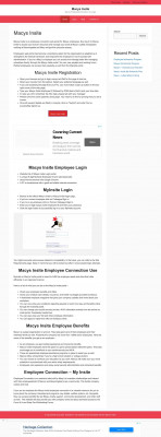 Macys Insite Employee Connection Login - Official Macy's ... Macys Insite Employee Connection Login - Official Macy's ...