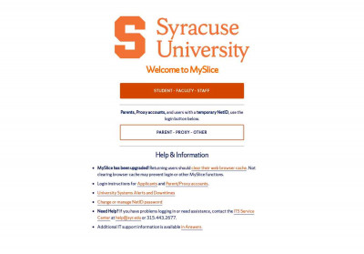MySlice - Syracuse University MySlice - Syracuse University