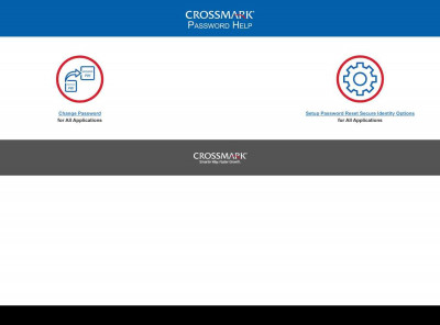 CROSSMARK® Password Help CROSSMARK® Password Help
