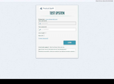 Test System - InfoServDD Login Form Test System - InfoServDD Login Form