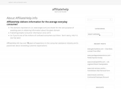 Info Serv DD - affiliatehelp Info Serv DD - affiliatehelp