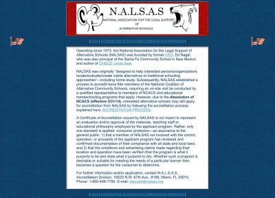 Schools Accredited by N.A.L.S.A.S. - Florida Schools Accredited by N.A.L.S.A.S. - Florida