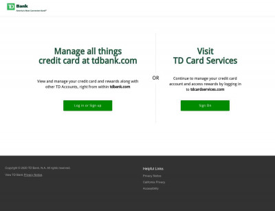 TD Cash Rewards Credit Card TD Cash Rewards Credit Card