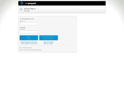 AT&T PREPAID - Account Sign InIniciar sesión AT&T PREPAID - Account Sign InIniciar sesión