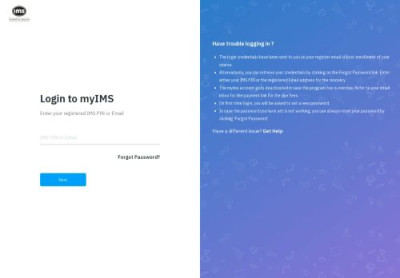 Login – New myIMS Preview Login – New myIMS Preview