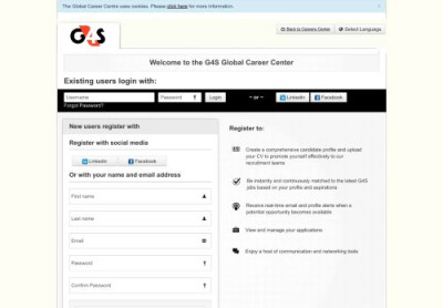 Welcome to the G4S Career Center - Register or Login Welcome to the G4S Career Center - Register or Login