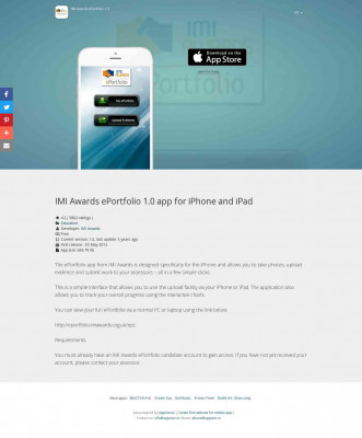 Download IMI Awards ePortfolio 1.0 app for iPhone and iPad Download IMI Awards ePortfolio 1.0 app for iPhone and iPad