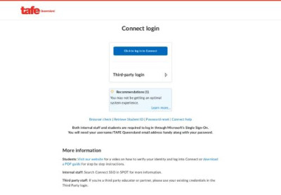 Connect login - TAFE Queensland Connect login - TAFE Queensland
