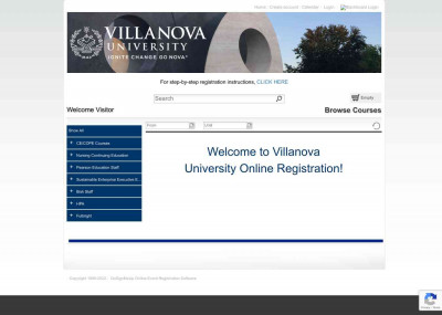 Welcome to Villanova University Online Registration! - Browse ... Welcome to Villanova University Online Registration! - Browse ...